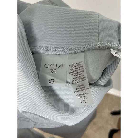 NWT Calia Essential Rib Legging High Rise 7/8 WAX32210 Grey Fog Size XS Women’s - Picture 5 of 7